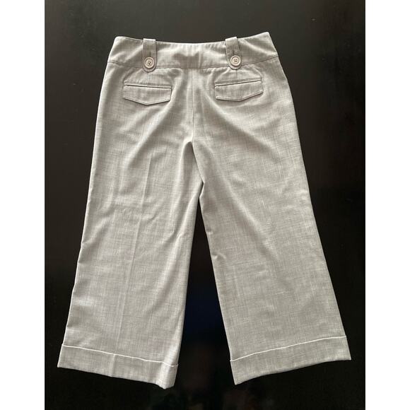 EXPRESS Design Studio 'Editor' Gray Cropped Wide Leg Pant sz 6 - Picture 7 of 12